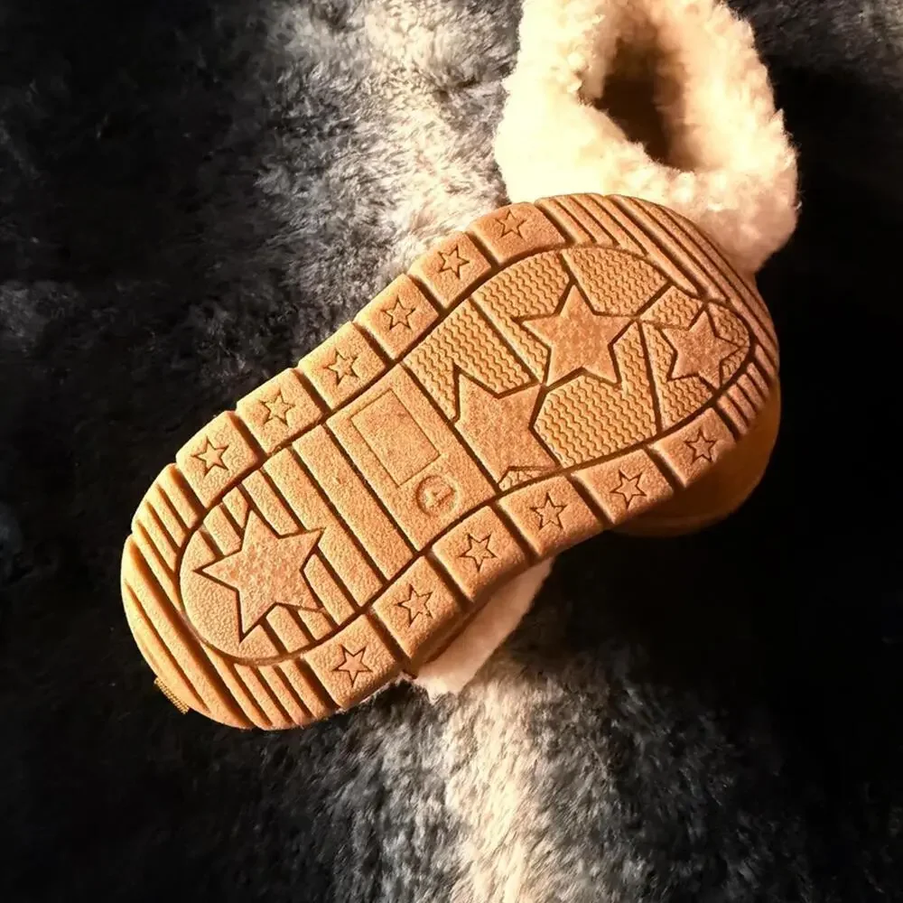 Carter's Faux Suede Sherpa Baby Boots Size 4 NWOT